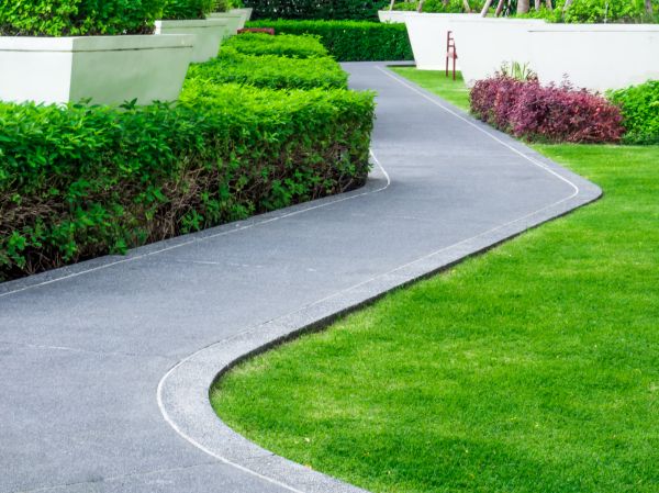 Walkway Curb Installation