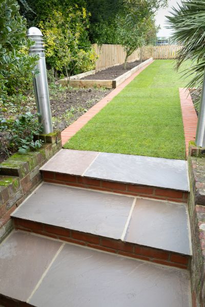 Backyard Steps Installation